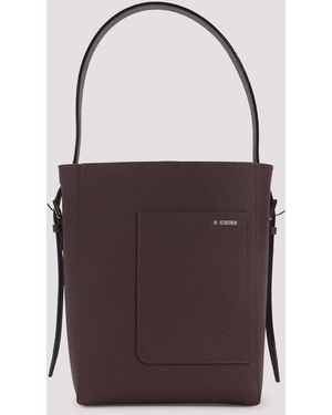 Valextra Small Bucket Bag Calf Leather - Brown