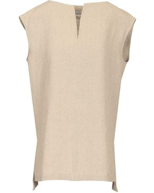 Max Mara Colimbo Linen Top - Natural