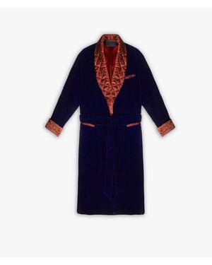 Larusmiani Robe Clark Gable Robe - Blue
