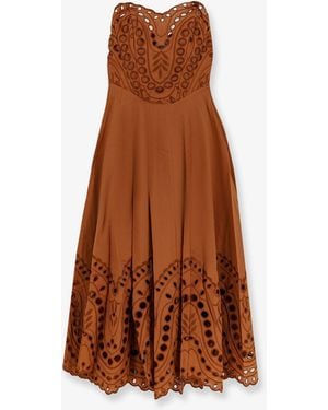 Charo Ruiz Long Dress Marlin - Brown