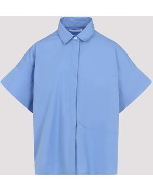 Co. Boxy Ss Shirt Tton - Blue