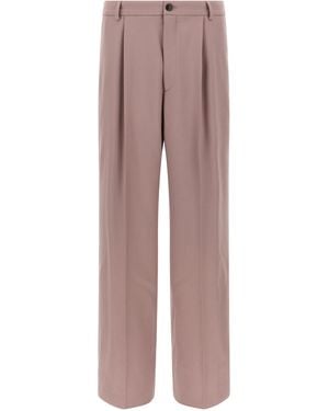 Dries Van Noten Penrud Trousers Wool - Pink