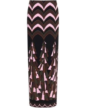 PUCCI Fitted Long Skirt Polyamide; Elastane - White