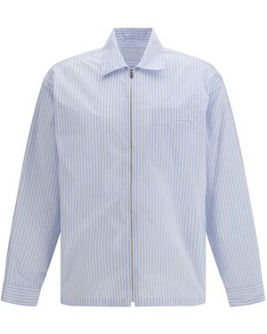 Prada Striped Re-Nylon Shirt Polyamide - Blue