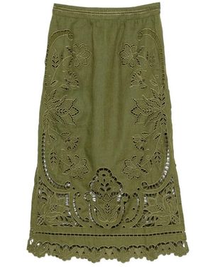 FARM Rio Majestic Garden Richelieu Skirt - Green