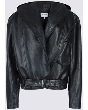 Alaïa Leather Jacket - Black