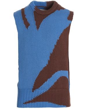 Jil Sander Cotton Sleeveles Jumper Clothing - Blue