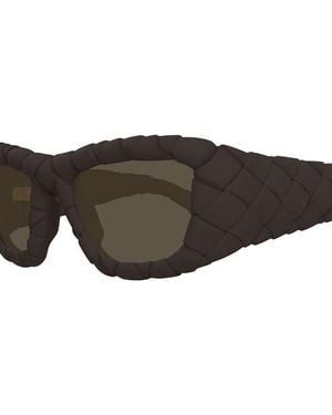 Bottega Veneta Sunglasses Injection Eyewear - Brown