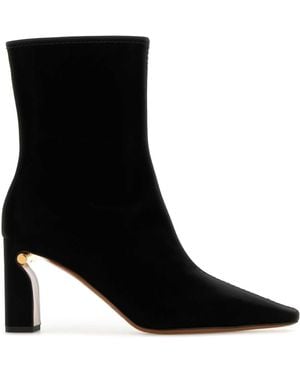 McQueen Fabric Ankle Boots - Black