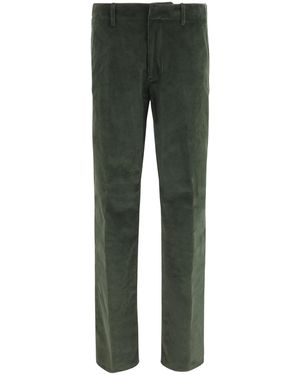 Etro Roma Stretch Cotton Corduroy Trousers - Green