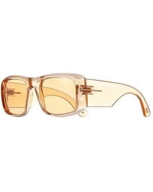 Tom Ford Sunglasses Square Full Rim, Crystal Frame And Lens Ft073145E - Metallic