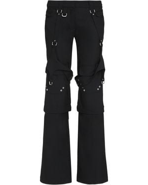 Off-White c/o Virgil Abloh Stretch Polyester Blend Cargo Pant - Black