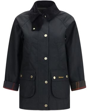 Barbour Modern Beadnell Wax Cotton Jacket - Black