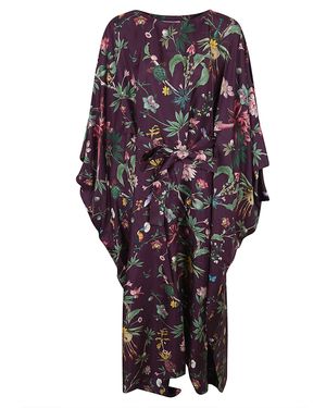 La DoubleJ Square Kaftan Silk Camicia - Blue