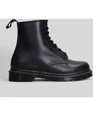 Dr. Martens 1460 Mono Combat Boots - Black