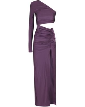 Amen Nylon Knitted Dress - Purple