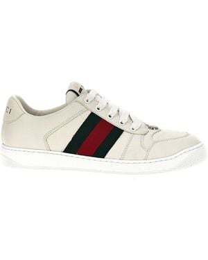 Gucci Screener Sneakers - White