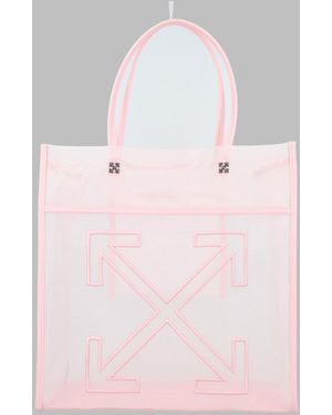 Off-White c/o Virgil Abloh Tote Bag Market Polyester Handbags - Pink
