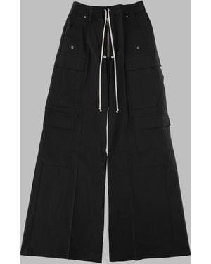 Rick Owens Pants Cargobelas Wool - Black