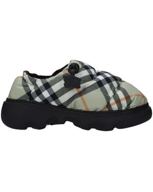 Burberry Fabric Slip-On Loafers - Black