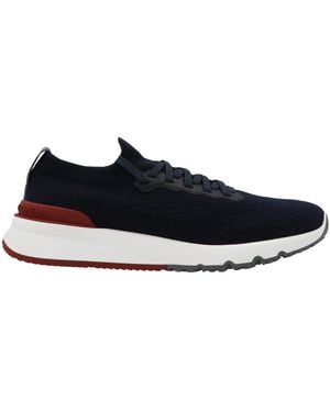 Brunello Cucinelli Polyethylene Athletic Sneakers - Blue