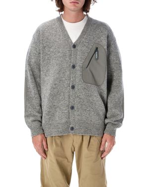 and wander 62 Shetland Wool Cardigan - Gray