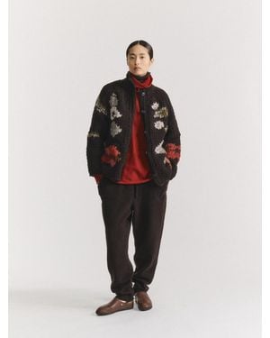 Casey Casey Flora Cardigan Jumper - Red