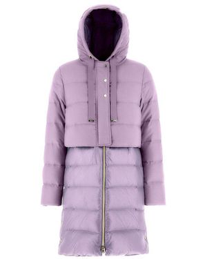 Herno Wool Down Coat - Purple