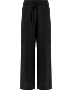 Nude Viscose Trousers - Black