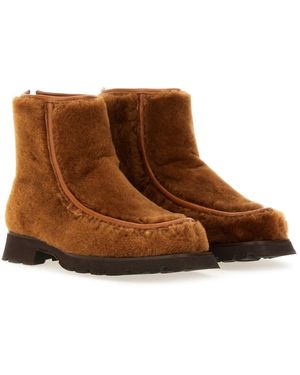 Hereu Boot With Zipper Calf Leather - Brown