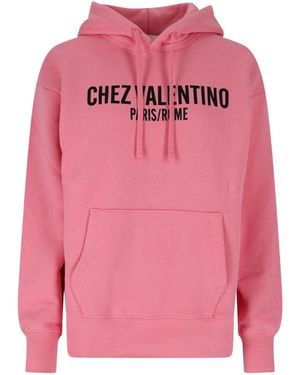 Valentino Logo Hoodie - Pink
