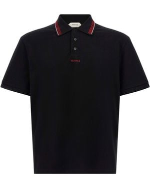 Versace Greca Polo Shirt - Black