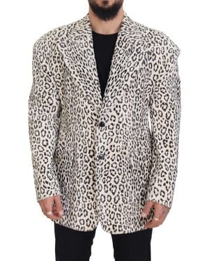 Dolce & Gabbana Elegant Slim-Fit Blazer - Grey