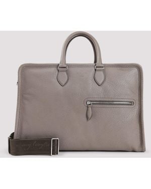 Berluti Grained Leather Travel Bag - Grey