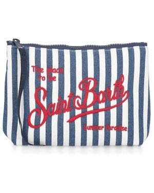 Mc2 Saint Barth Aline Denim Pochette - White