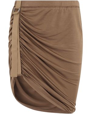 Helmut Lang Wind Mini Skirt - Brown