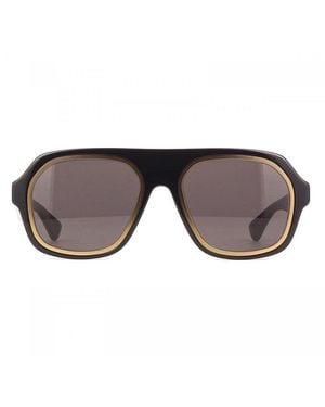 Bottega Veneta Sunglasses Aviator Full Rim, Frame And Lens Bv1217S001 - Grey