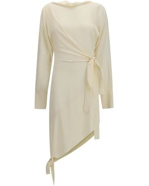 Francesco Murano Chemisier Dress Acetate; Silk - Natural