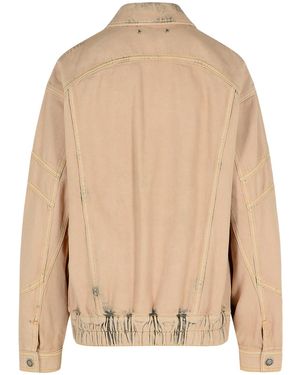 Golden Goose Nancy Cotton Bomber Jacket - Natural