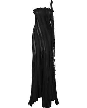 Blumarine Viscose Jersey Dress - Black