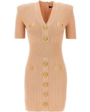 Balmain Chiocciola Dress - Natural