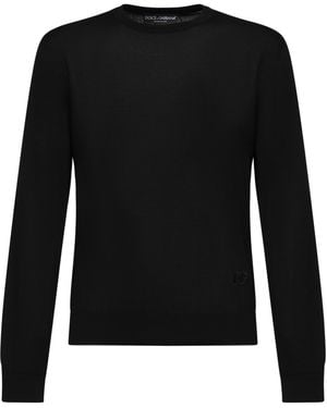 Dolce & Gabbana Silk Pullover - Black