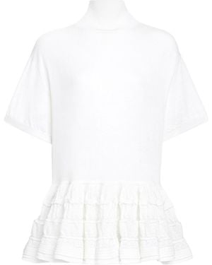 Alaïa Sweaters Lana Vergine - White