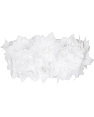 Jonathan Simkhai Abril Floral Bustier Top - White