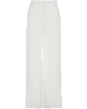 Le Plain Wide Leg Trousers - White