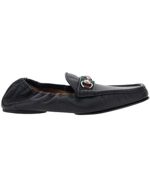 Gucci Loafers Horsebit Leather Lamb - White