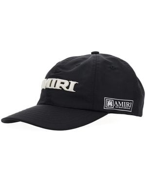 Amiri Baseball Cap With With Logo Lettering Embroidery - Blue
