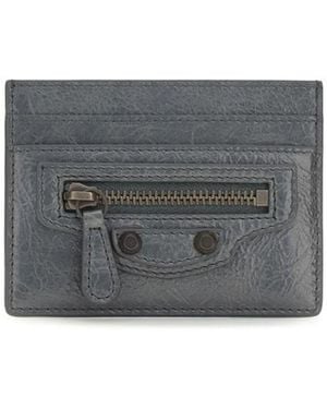 Balenciaga Lamb Ovis Aries Wallet - Gray