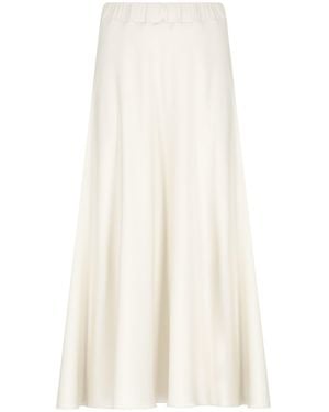 D.exterior Satin Skirt - White