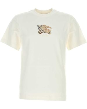 Burberry Cotton T-Shirt - White